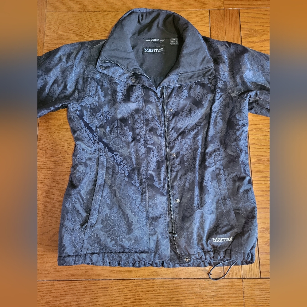 Womens Black bomber style parka
